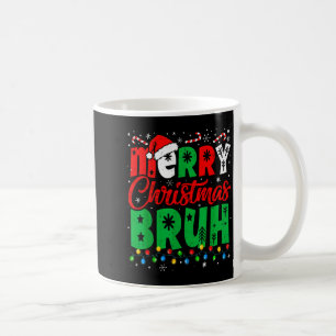 Bruh Christmas Shirt Kids Xmas Men Teen Boys Funny Coffee Mug