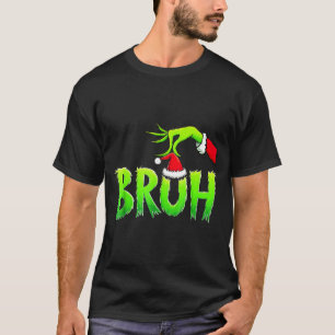 Bruh Christmas Shirt Kids Xmas Teens Boys Funny Ch