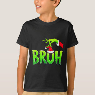 Bruh Christmas Shirt Kids Xmas Teens Boys Funny Ch