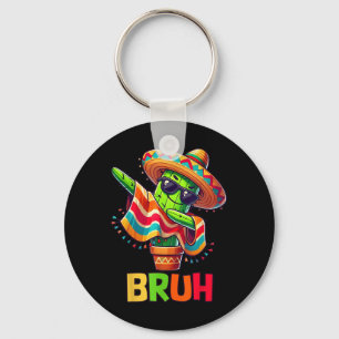 Bruh Cinco De Mayo Mexican Party Dabbing Cactus Bo Key Ring