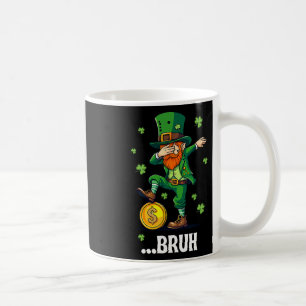 Bruh Dab Leprechaun Funny Kids Boys Mens St Patric Coffee Mug