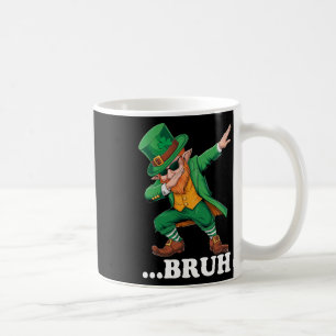 Bruh Dabbing Leprechaun Funny Men Kids Boys St Pat Coffee Mug