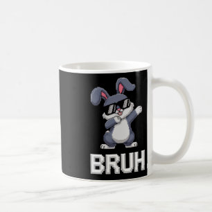 Bruh Dabbing Rabbit Bunny Happy Easter Day Egg Boy Coffee Mug