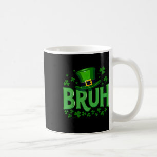 Bruh Dabbing Shamrock Clover St Patricks Day Teens Coffee Mug