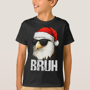 Bruh Eagle Christmas Funny Xmas For Mens Boys  T-Shirt