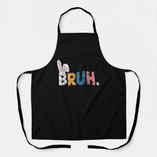 Bruh Easter Bunny Cute Meme For Kids _2 Apron