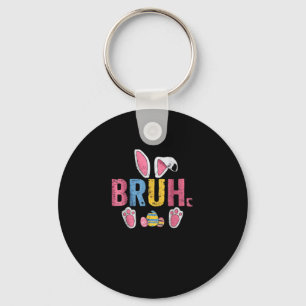 Bruh Easter Bunny Cute Meme For Kids _7 Key Ring
