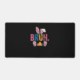 Bruh Easter Bunny Cute Meme For Kids _8 Desk Mat
