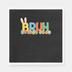 Bruh Easter Bunny Cute Meme For Kids _9 Napkin