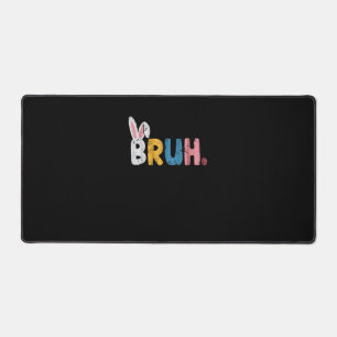 Bruh Easter Bunny Cute Meme For Kids  Desk Mat