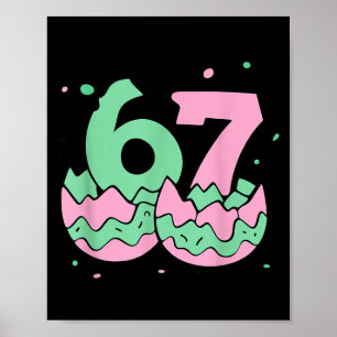 Bruh easter day six seven 6 7 boys girls kids poster