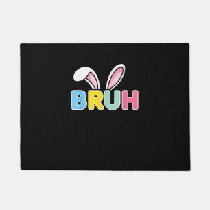 Bruh Easter for Teen Boys Kids Funny Happy Easter Doormat