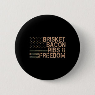 Bruh Fourth 4th Of July Eagle American Patriotic M 6 Cm Round Badge