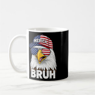 Bruh Fourth 4th Of July Eagle American Patriotic M Coffee Mug