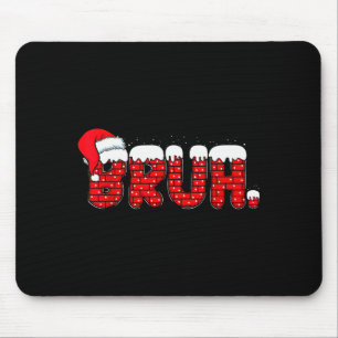 Bruh Funny Christmas Red Chimney Teens Boys Kids X Mouse Pad