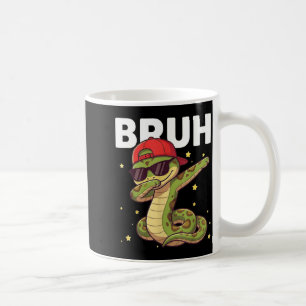 Bruh Funny Dabbing Snake Kids Boys Reptile Lover Coffee Mug