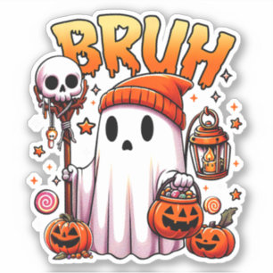 Bruh Ghost Halloween Cute Ghost Trick Or Treat