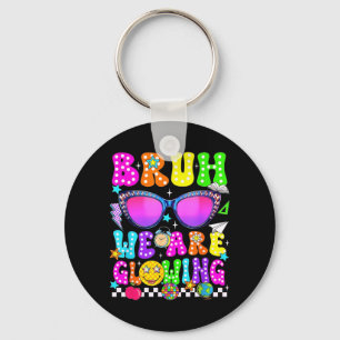 Bruh Glowing in Glowing Era Hello Summer Vacation Key Ring