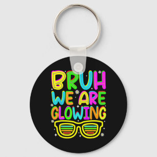 Bruh Glowing in Glowing Era Hello Summer Vacation Key Ring