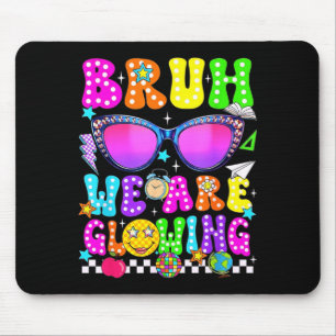 Bruh Glowing in Glowing Era Hello Summer Vacation Mouse Pad