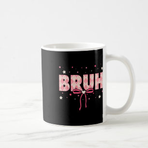 Bruh Groovy Funny Valentine Red Plaid Saying Bro G Coffee Mug