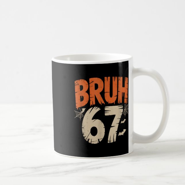 Bruh Halloween 67 Meme  Coffee Mug (Right)