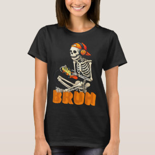 Bruh Halloween Skeleton Gamer Video Gaming Boys Me T-Shirt