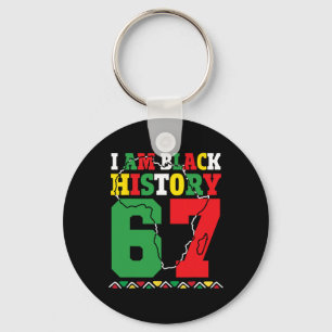 Bruh I Am Black History Month 67 Six Seven African Key Ring