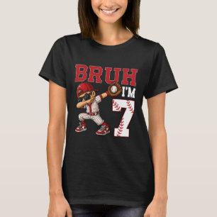 Bruh I'm 7 Sell 7th Family Birthday Party 7 Years T-Shirt