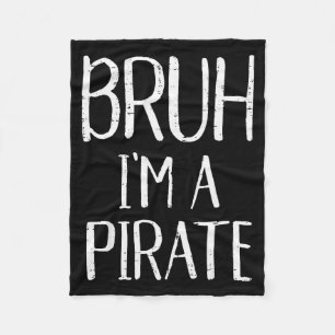 Bruh Im A Rate Funny Meme Halloween Costume Men Wo Fleece Blanket