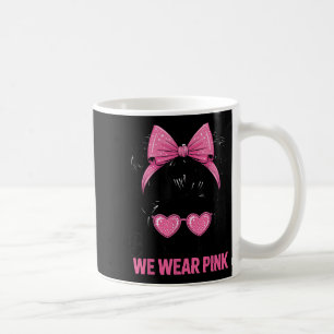 Bruh In October We Wear Nk Breast Cancer Awareness Coffee Mug