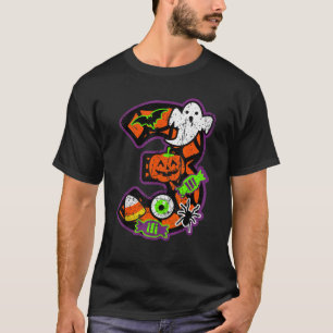 Bruh It s My 3rd Birthday Halloween 9 Year Old Gho T-Shirt