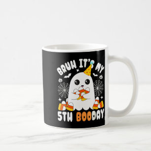 Bruh Its My 5th Boo Day, Funny Halloween Ghost Bir Coffee Mug