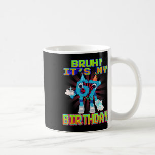Bruh It's My Birthday 67 Six Seven 6-7 Funny Brain Coffee Mug