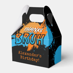 Bruh It's My Birthday Teenager Boy Neon Favour Box