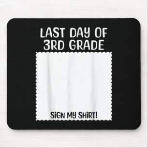 Bruh Its My Last Day Of 3rd Grade Funny Graduation Mouse Pad