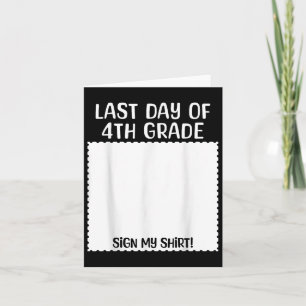 Bruh Its My Last Day Of 4th Grade Funny Graduation Card