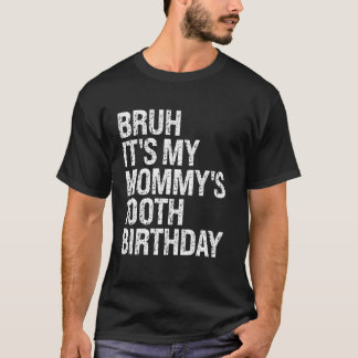 Bruh It's My Mummy's 100th Birthday Queen Mum Crow T-Shirt