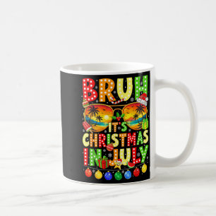 Bruh Its Summer Xmas Retro Summer Sungles Men Boys Coffee Mug