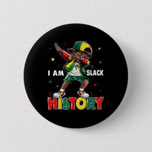 Bruh It's The Black History Month African Dabbing 6 Cm Round Badge