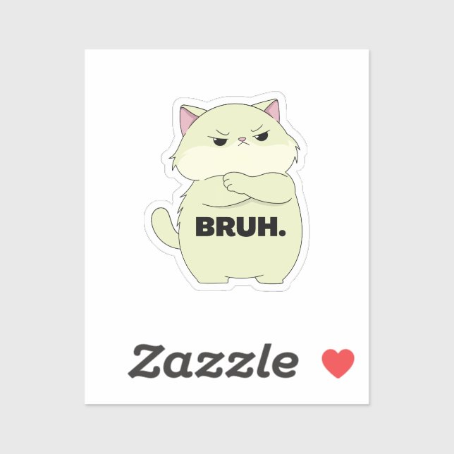 Bruh Kitty Sticker (Sheet)