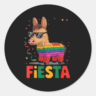 Bruh Lets Fiesta Cinco Mayo Pinata Funny Mexican B Classic Round Sticker