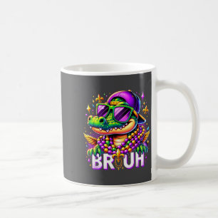 Bruh Mardi Gras Alligator For Kids Boys Mens New O Coffee Mug