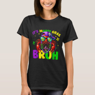 Bruh Mardi Gras Crawfish Boys Kids Mardi Gras Men T-Shirt