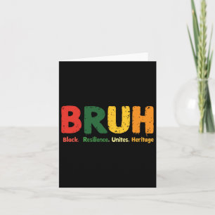 Bruh Meme Celebrate Black History Month Men Women Card