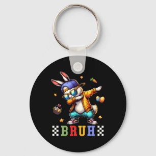 Bruh Meme Easter Day Funny Bunny Eggs Teens Boys K Key Ring