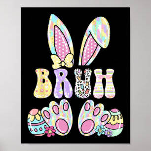Bruh Meme Easter Day Funny Bunny Eggs Teens Boys K Poster