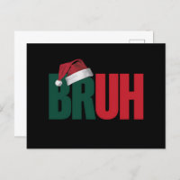 Bruh Meme Funny Saying Bro Greeting Christmas