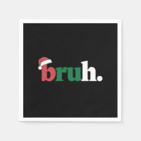 Bruh Meme Funny Saying Bro Greeting Christmas