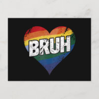 Bruh Meme Funny Saying Bro Greeting Gay LGBT Pride